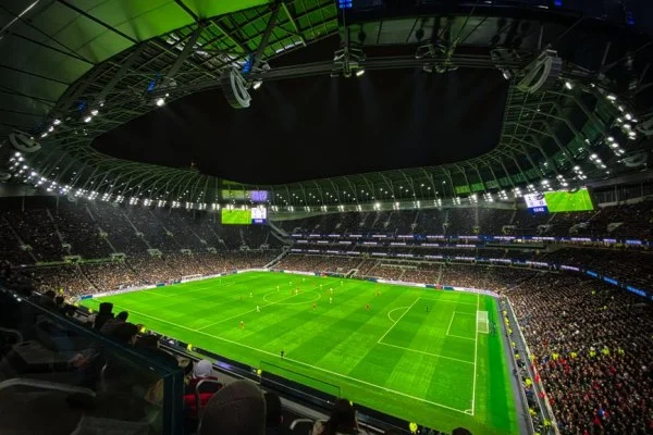 Champions League stadium night